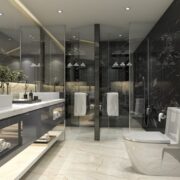 Usage of Black And White Marble in Different Spaces