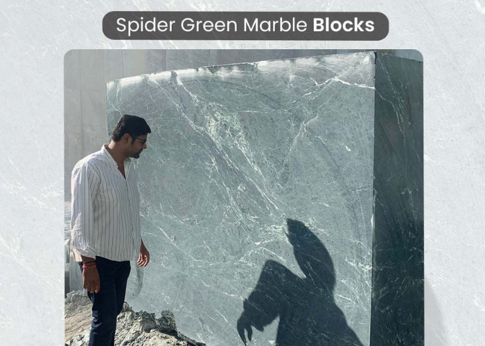 Spider Green Marble Blocks