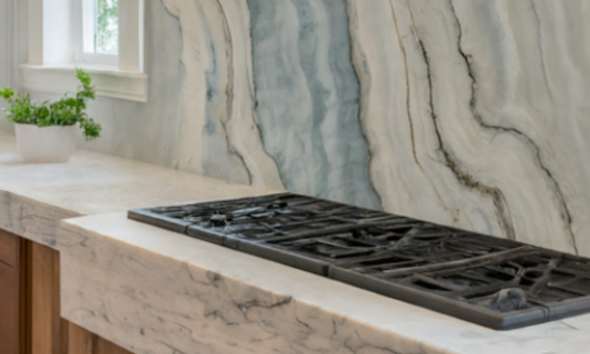 natural stone on countertop