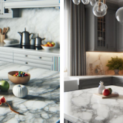 marble on kitchen countertops